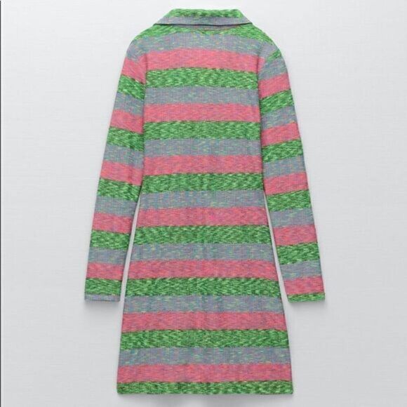 ZARA SHIRT DRESS WITH RUCHING - Picture 11 of 12